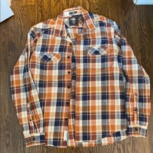 Orange/Blue Plaid H&M Flannel